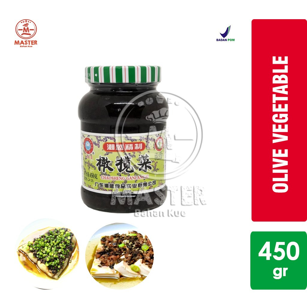 

Olive Vegetable CHAO SENG Kan Lan Cai Kana Chai [Toples Ijo 450gr]