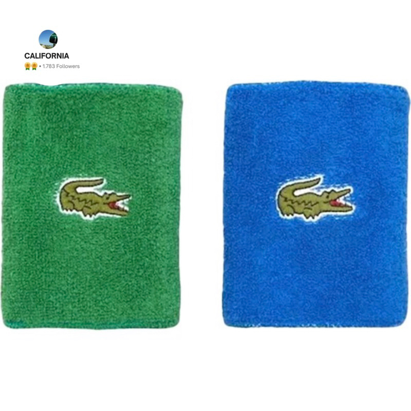 Lacoste Reversible Tennis Wristband Unisex Sport Tenis