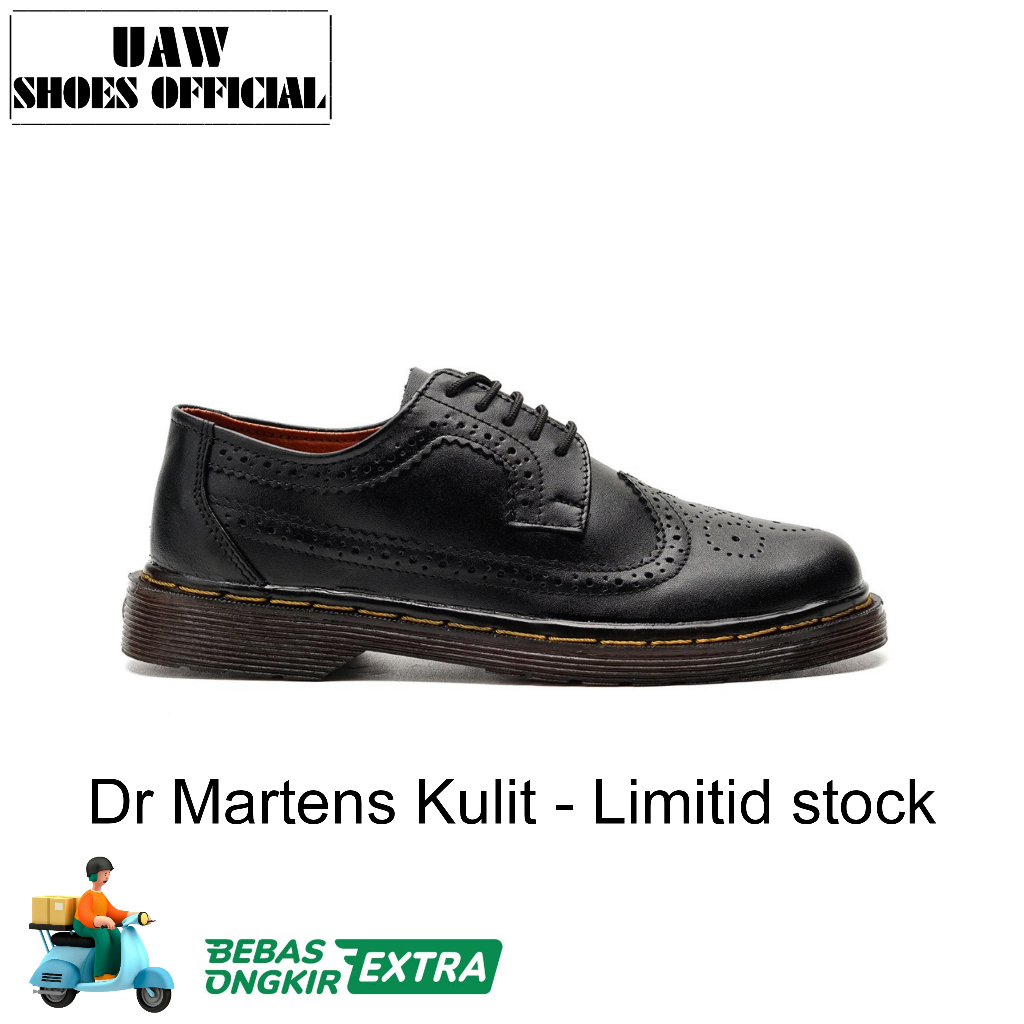 uawshoesofficial x Dr MARTENS MAN | SEMI BOOTS - Terbaru Sepatu Casual Pria Original Kulit Docmart