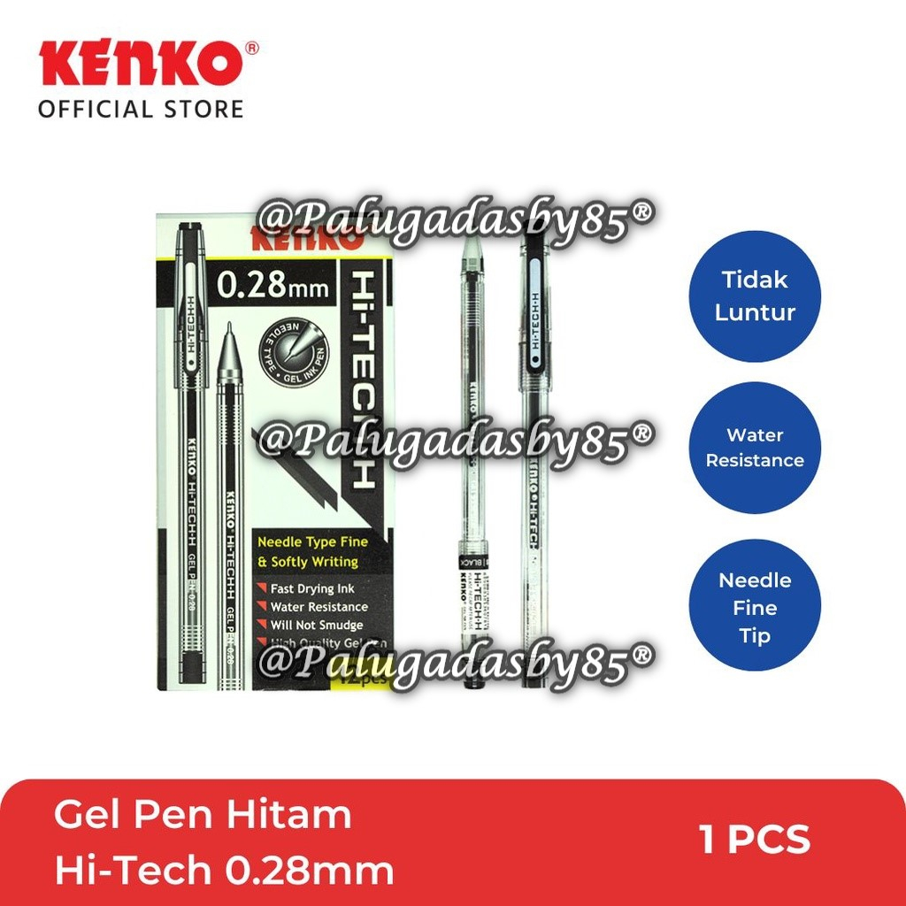 

(1 Biji) Bolpen KENKO Hi-Tech 0.28 mm Gel Pen / Kenko Gel Pen / Pen Gel / Pen Tinta Gel Hi-Tech-H 0.28 Mm / Kenko Hi Tech