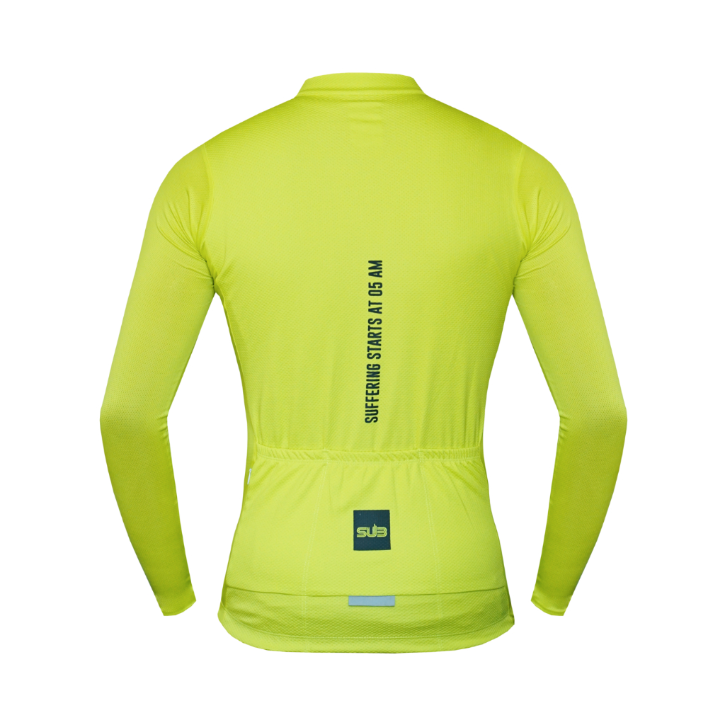 NEW SUB JERSEY 05 A.M. CHAMMOMILE LONG SLEEVES - BAJU SEPEDA ROADBIKE MTB PRIA WANITA LENGAN PANJANG