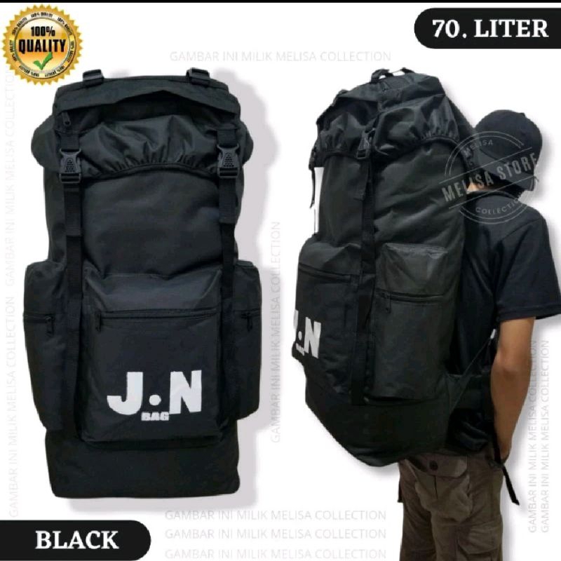 TAS GUNUNG 70 LITER JN TERBARU - TAS KERIR CARRIER HIKING - TAS CAMPING 70L