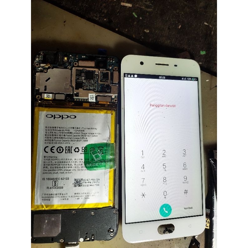 LCD ORIGINAL COPOTAN OPPO A57 MINUS TS EROR