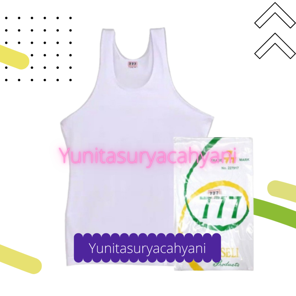 Kaos Singlet Pria 777 / Kaos Dalam Pria 777