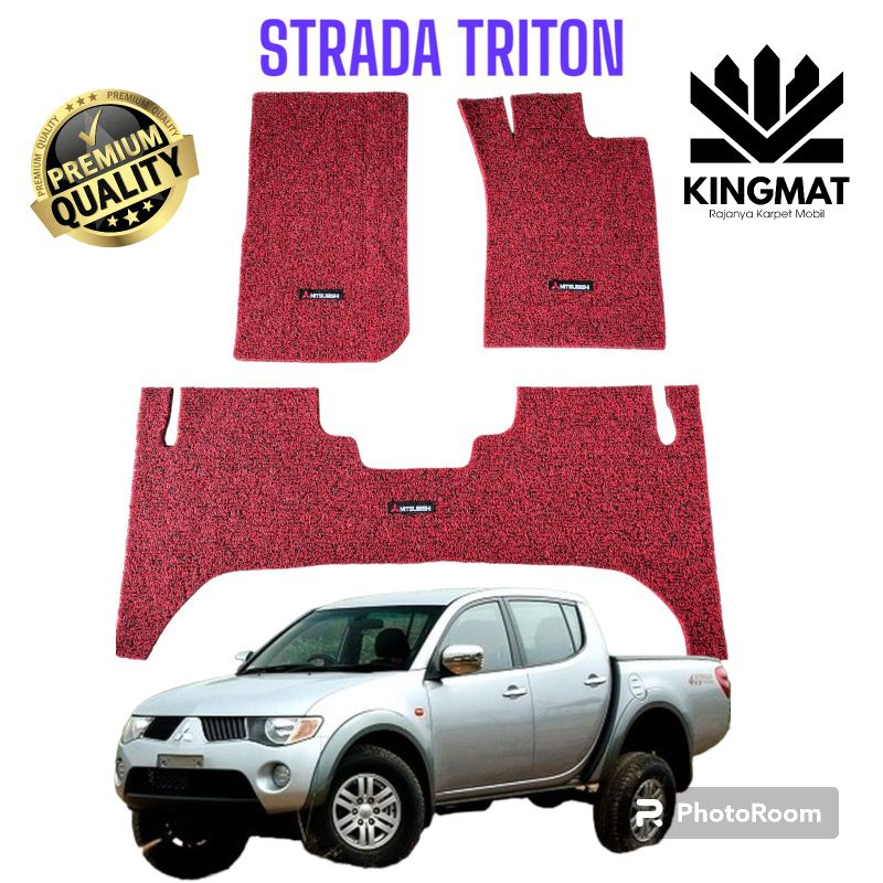 Karpet Mie untuk STRADA TRITON atau Karpet Mobil STRADA TRITON dengan Logo, Presisi dan Murah