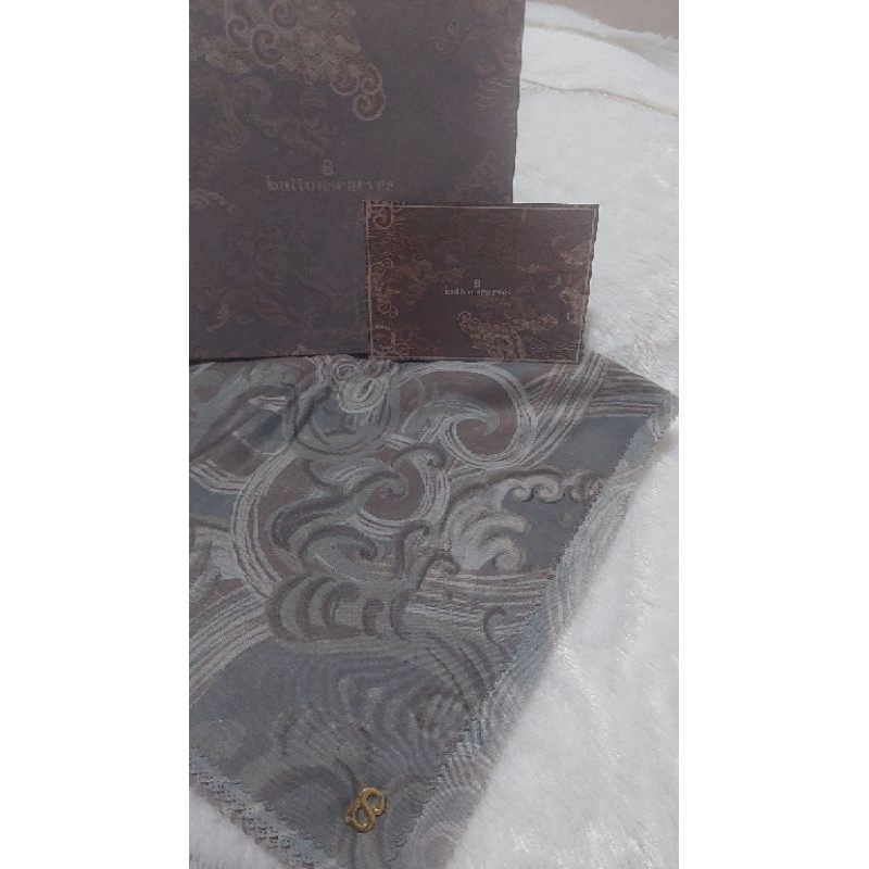 Hijab Buttonscarves BS The Waves - Stormy XL Syari