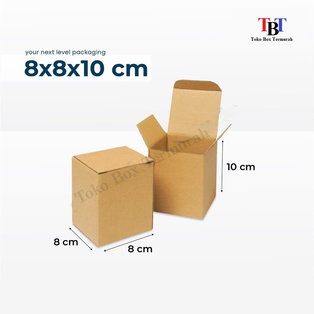 

Box 8X8X10 cm Kardus/Kardusmini/Karduskecil/Boxkecil/Karton/Kartonmini/Kemasan/...