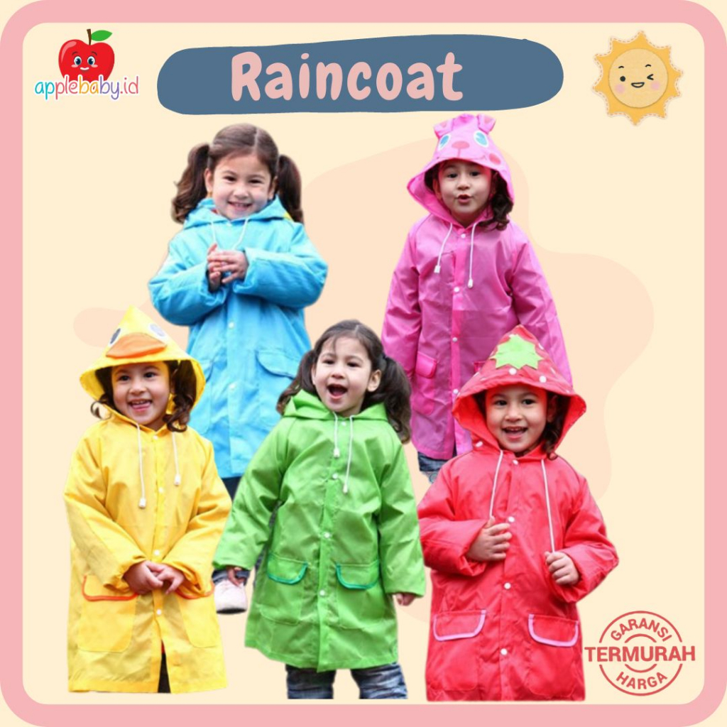 Raincoat Kids Jas Hujan Anak Jas Hujan Karakter Anak Mantel Hujan Anak Mantel Anak Lucu Jas Hujan An