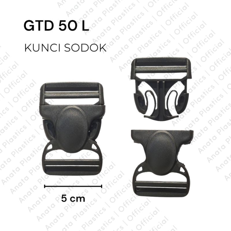 Kunci sodok 5 cm / Gesper plastik / Buckle tas / Variasi tas / GTD