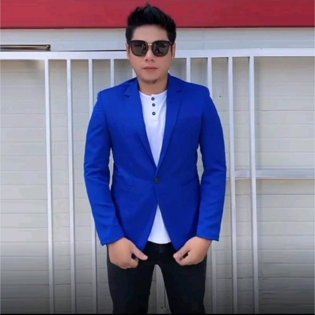 BIRU ELEKTRIK HF: JAS PRIA DAN BLAZER BIRU ELEKTRIK slim fit biru formal fit keren