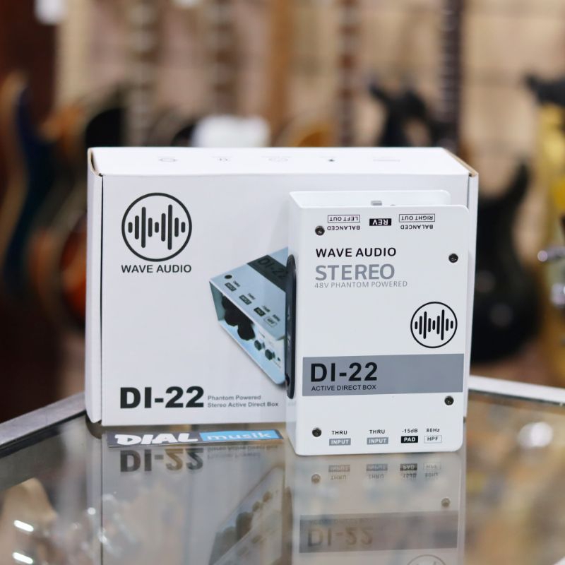Wave Audio Active Stereo DI-22 - Direct Box / DI BOX DI22 / DI-22