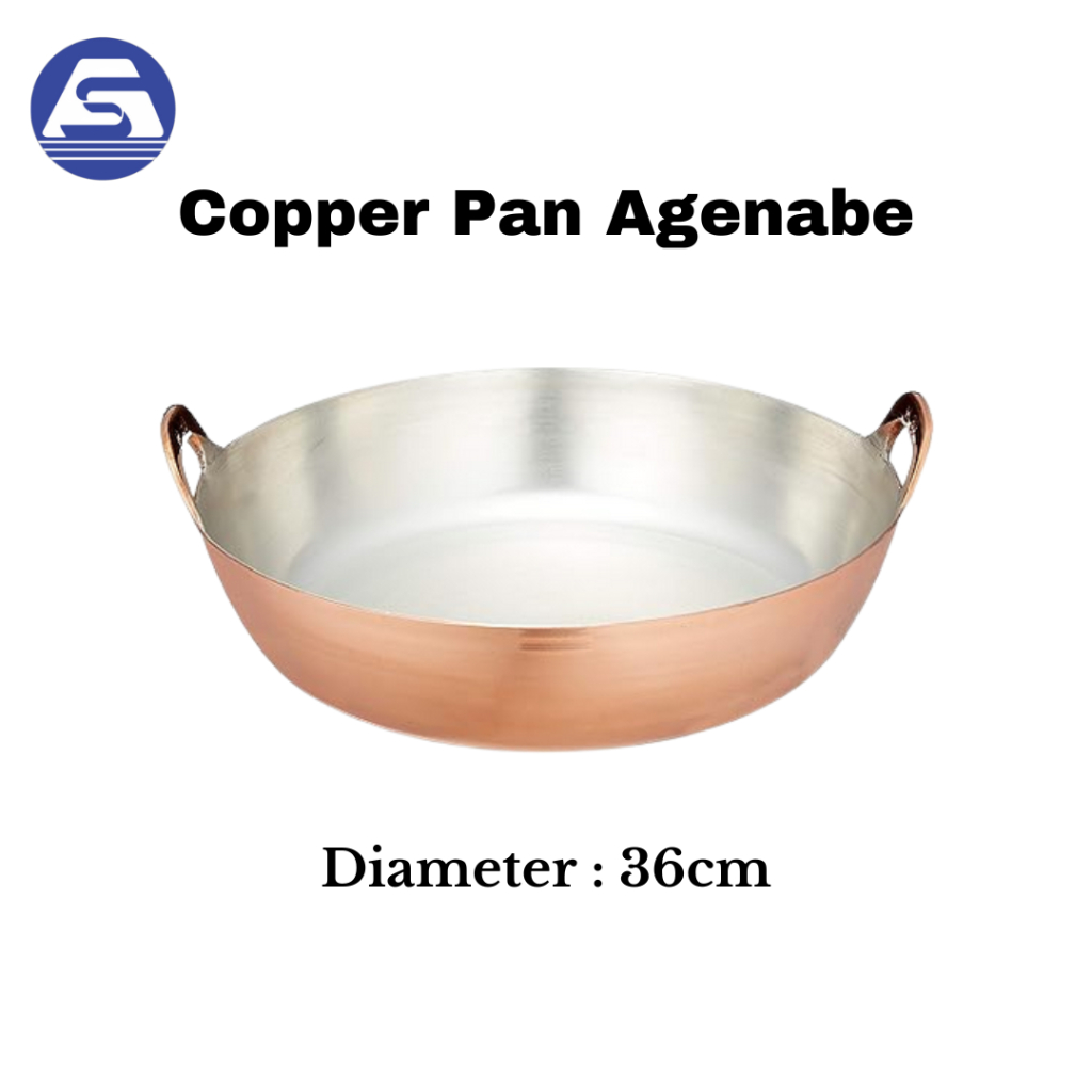 Deep Fryer Pan Panci Penggorengan/Copper Pan Agenabe 36 cm