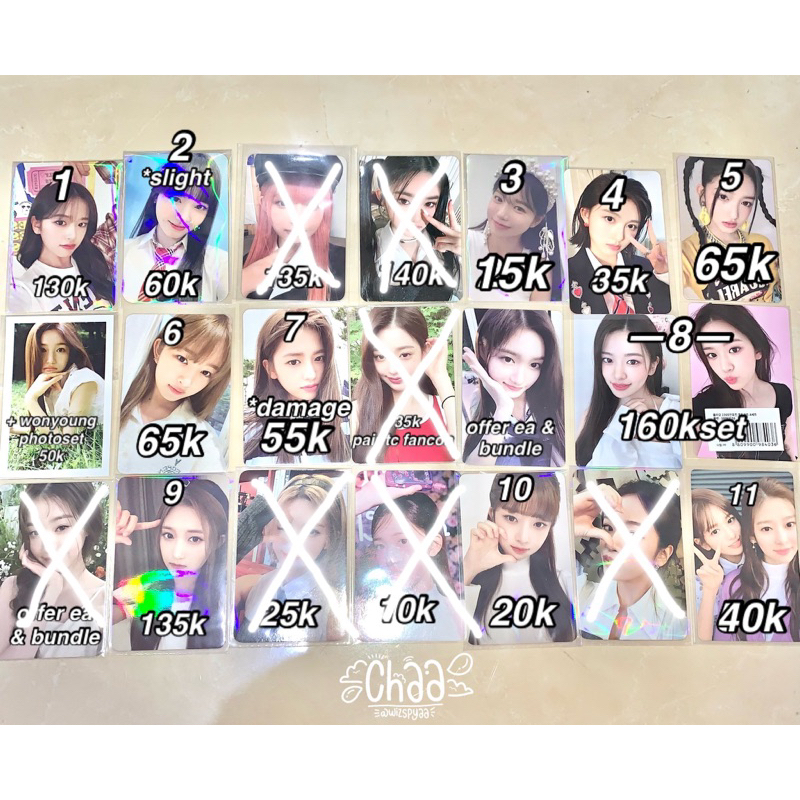 PC IVE GAEUL YUJIN REI WONYOUNG LIZ LEESEO LODI LOVE DIVE V1 DASI SERAGAM SG23 SEASON GREETING 2023 