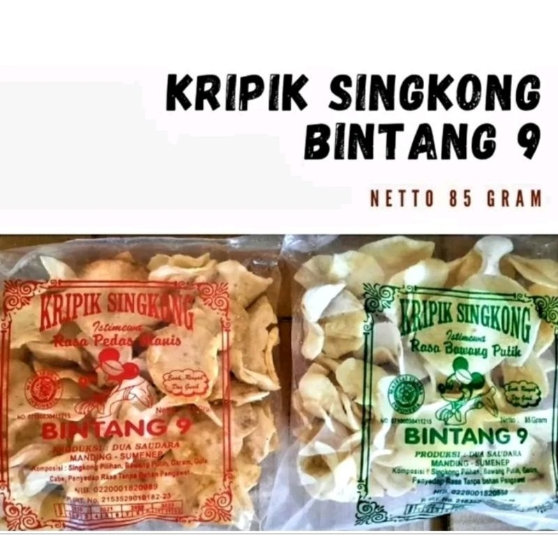 

1 ball isi 20pcs Keripik Singkong Cap Bintang 9