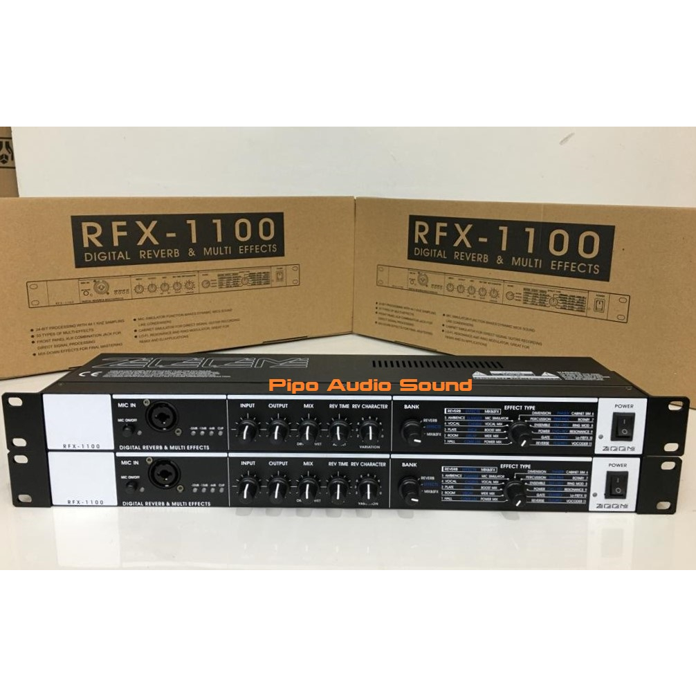 EFFECT VOCAL ZOOM RFX 1100 / RFX1100 DIGITAL REVERB MULTI EFFECTS / ZOOM RFX 1100