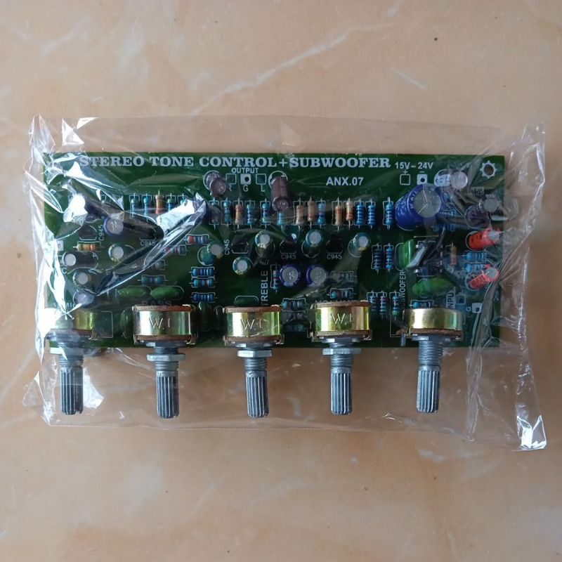 Kit tone control stereo + Sub+Mic DC 15 V