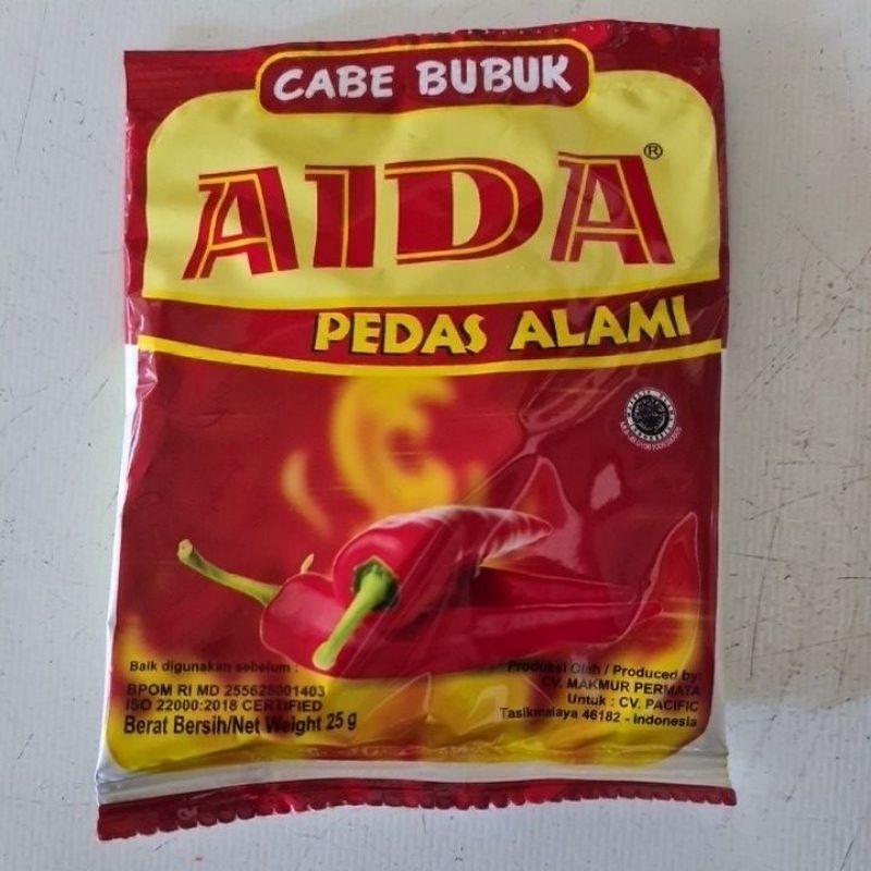 

AIDA cabe bubuk pedas alami 25gram