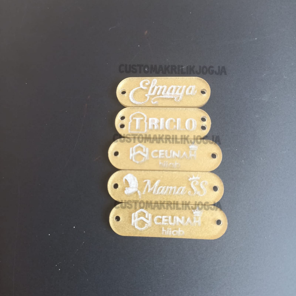 LABEL AKRILIK / PIN HIJAB AKRILIK / LOGO AKRILIK