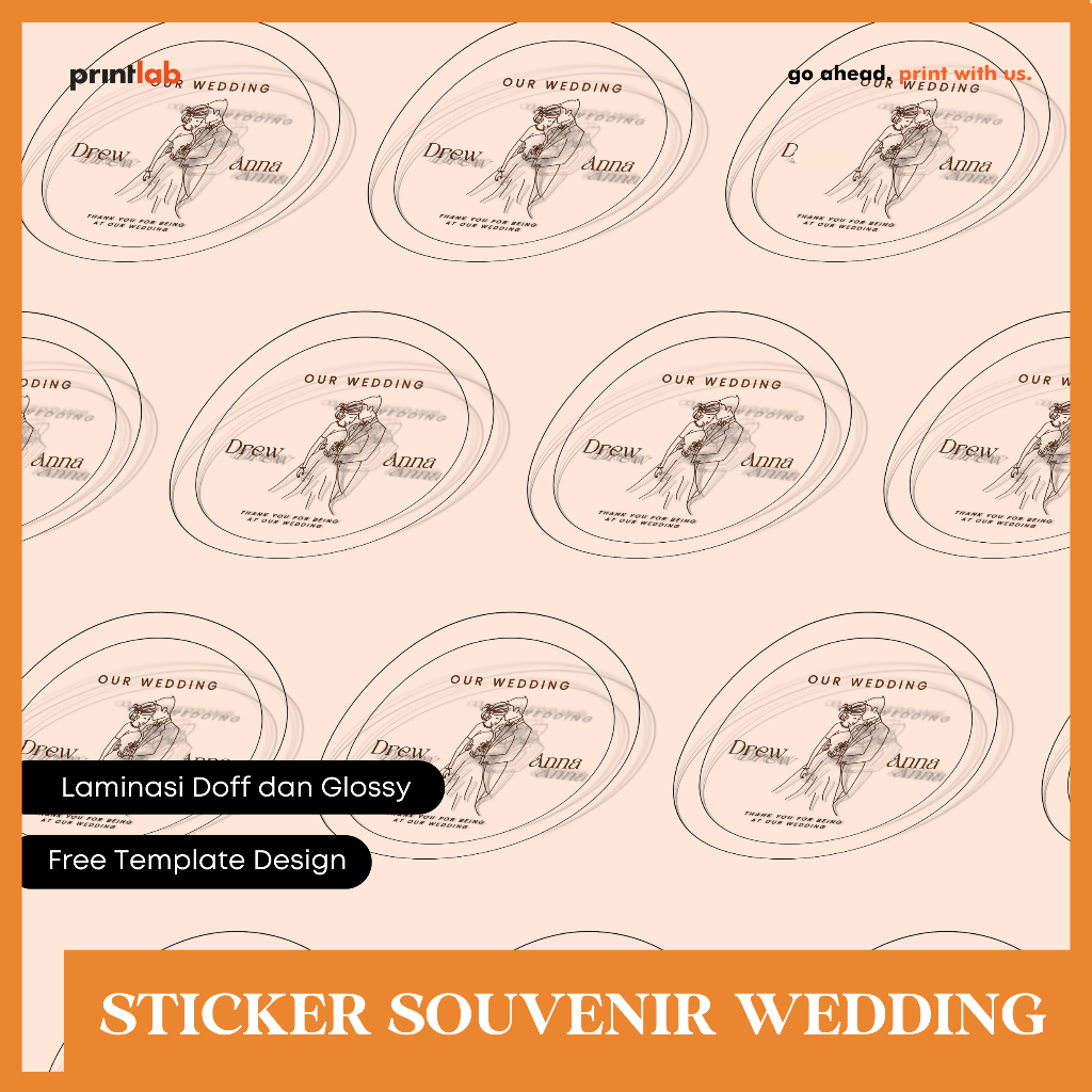 

Stiker Wedding Transparant Bulat Custom | Stiker Souvenir Pernikahan | Stiker Nama Custom