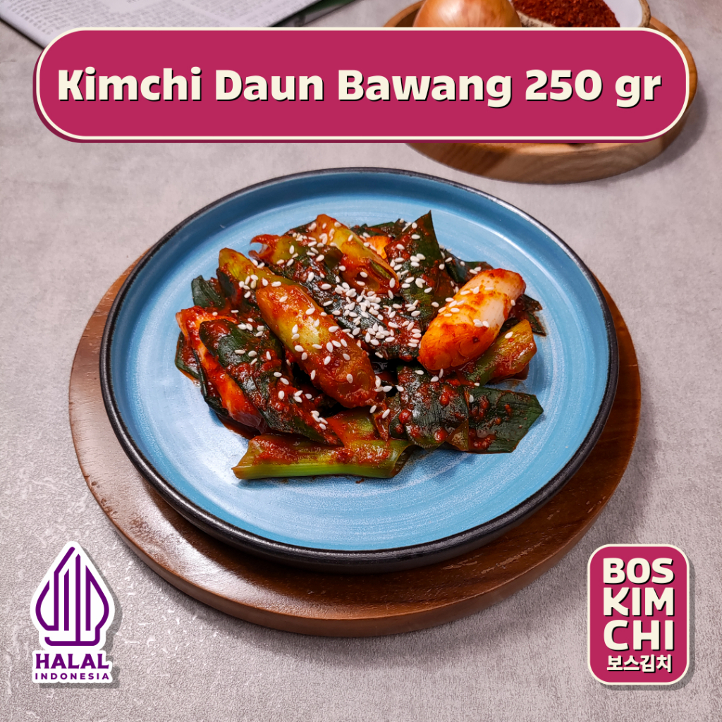 

Kimchi Daun Bawang 250 gr | Boskimchi | Daepa Kimchi