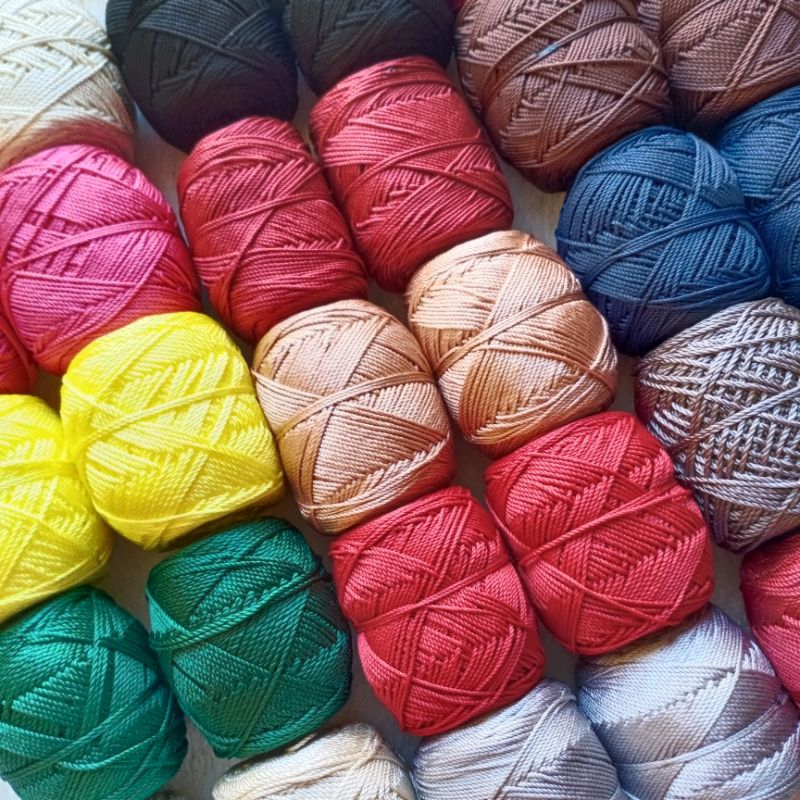 Benang Rajut Poly Kilap