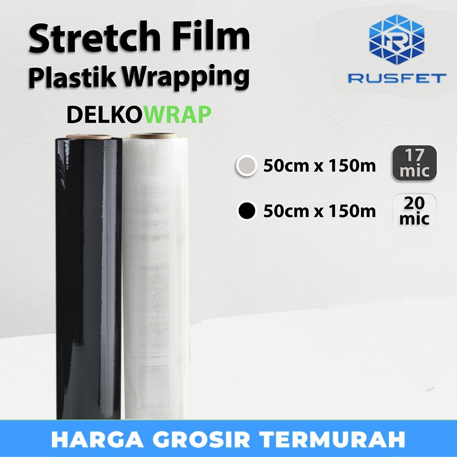 Plastic Wrap 50cm Stretch Film Plastik Wrapping DELKO WRAP TERMURAH