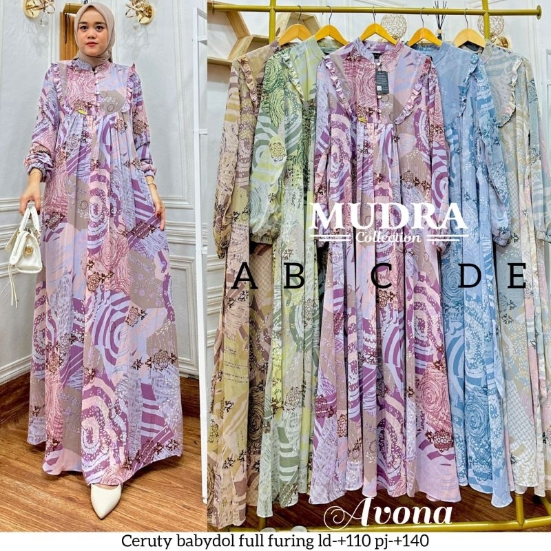 Avona Gamis ori by Mudra Hijab