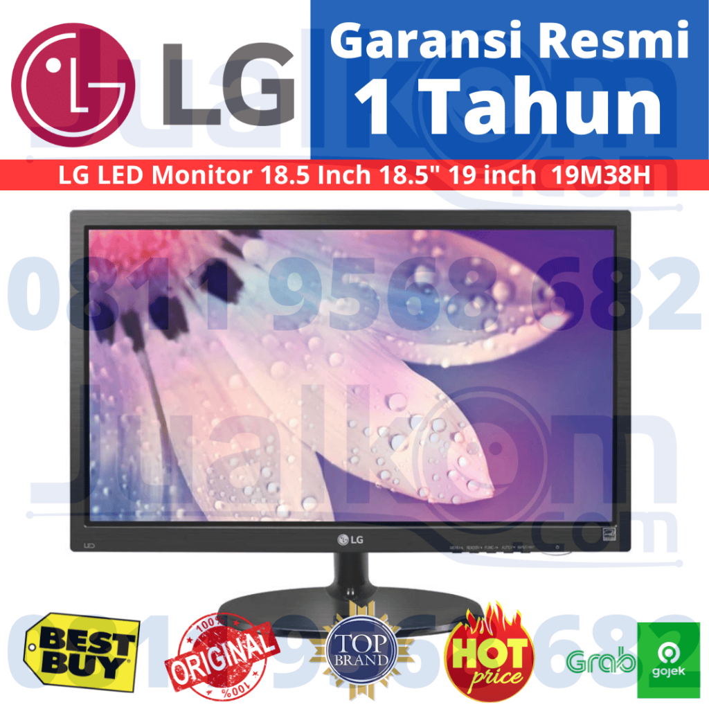 Monitor 19 Inch Monitor PC LED LG 18.5" 19M38L-B 19M38H HDMI