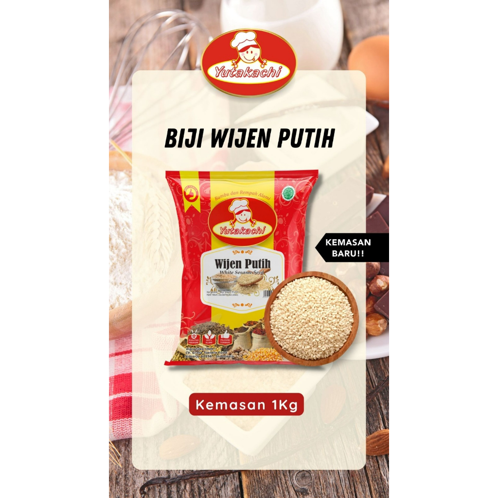 

1kg Biji Wijen Putih White Sesame Seed Natural Premium