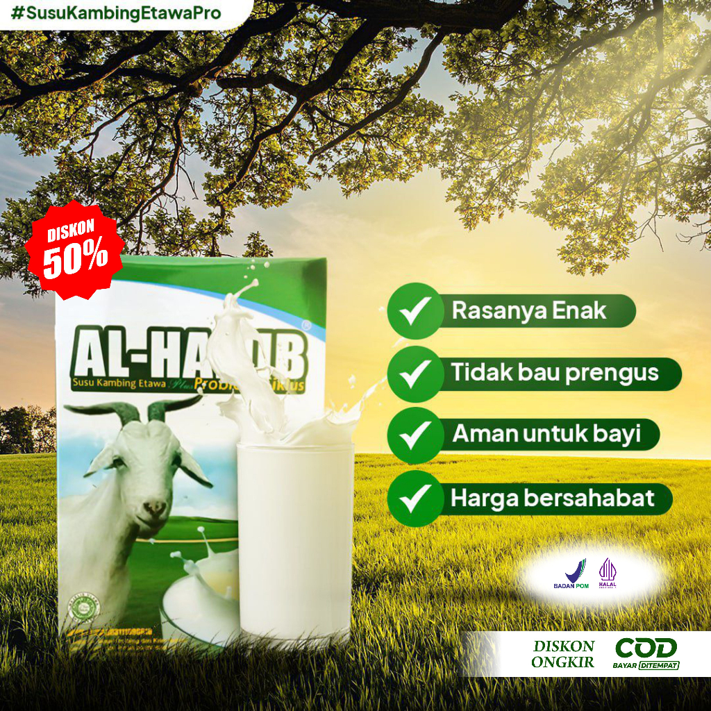 

Susu Kambing Probiotik AL-HALIIB 500gram