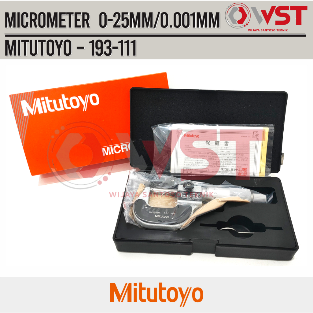 

Mitutoyo Digit OD Micrometer 25/0.001mm (193-111)