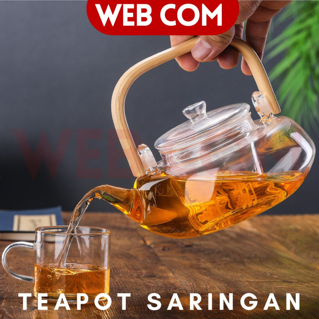 Teko Kaca Teko Teh Teko Kopi High Borosilicate/Teapot Heat Resistance