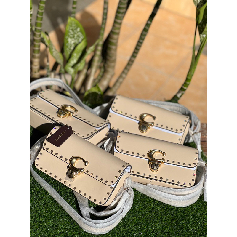 Coach Studio Baguette Crystal Ivory