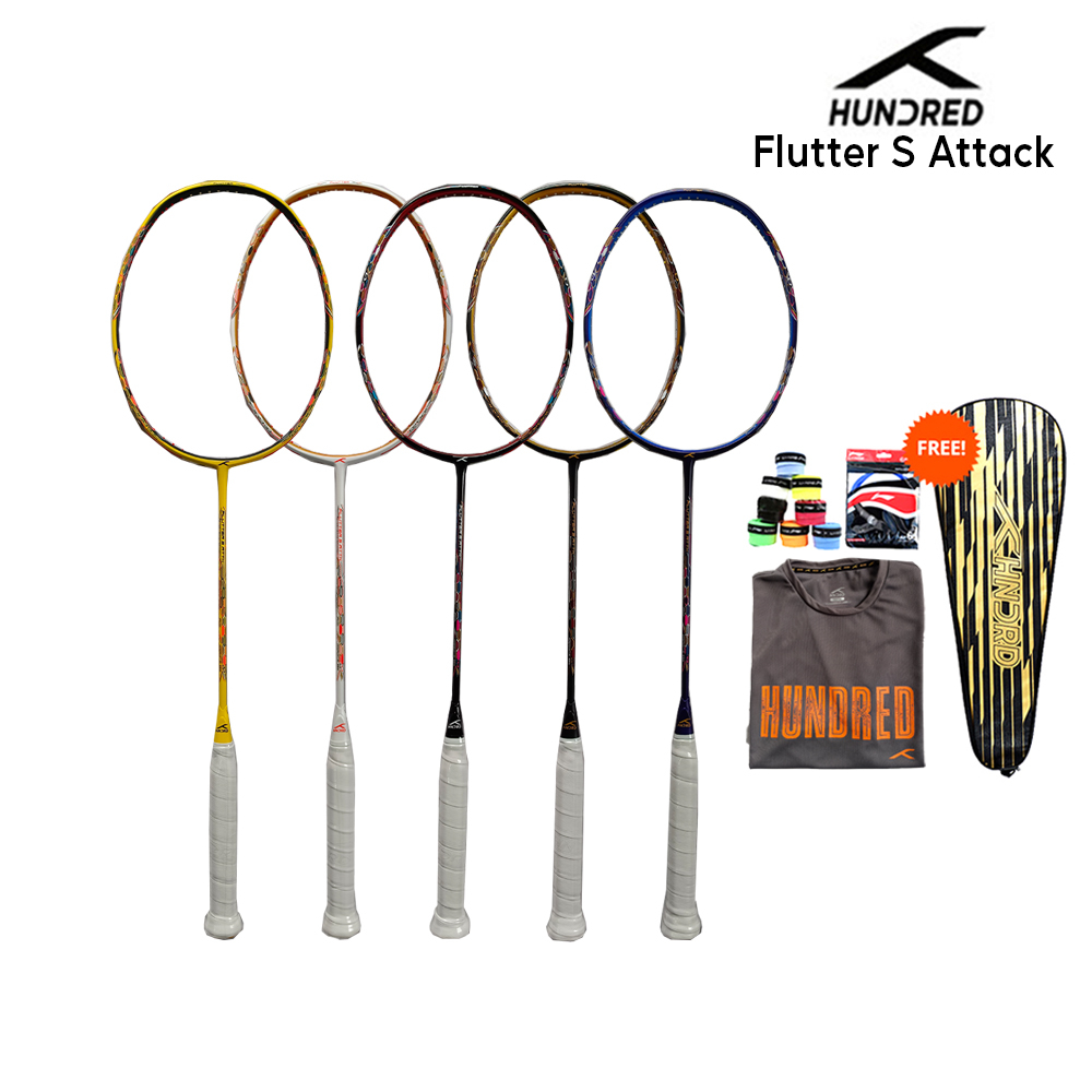 RAKET BADMINTION ORIGINAL HUNDRED FLUTTER S ATTACK