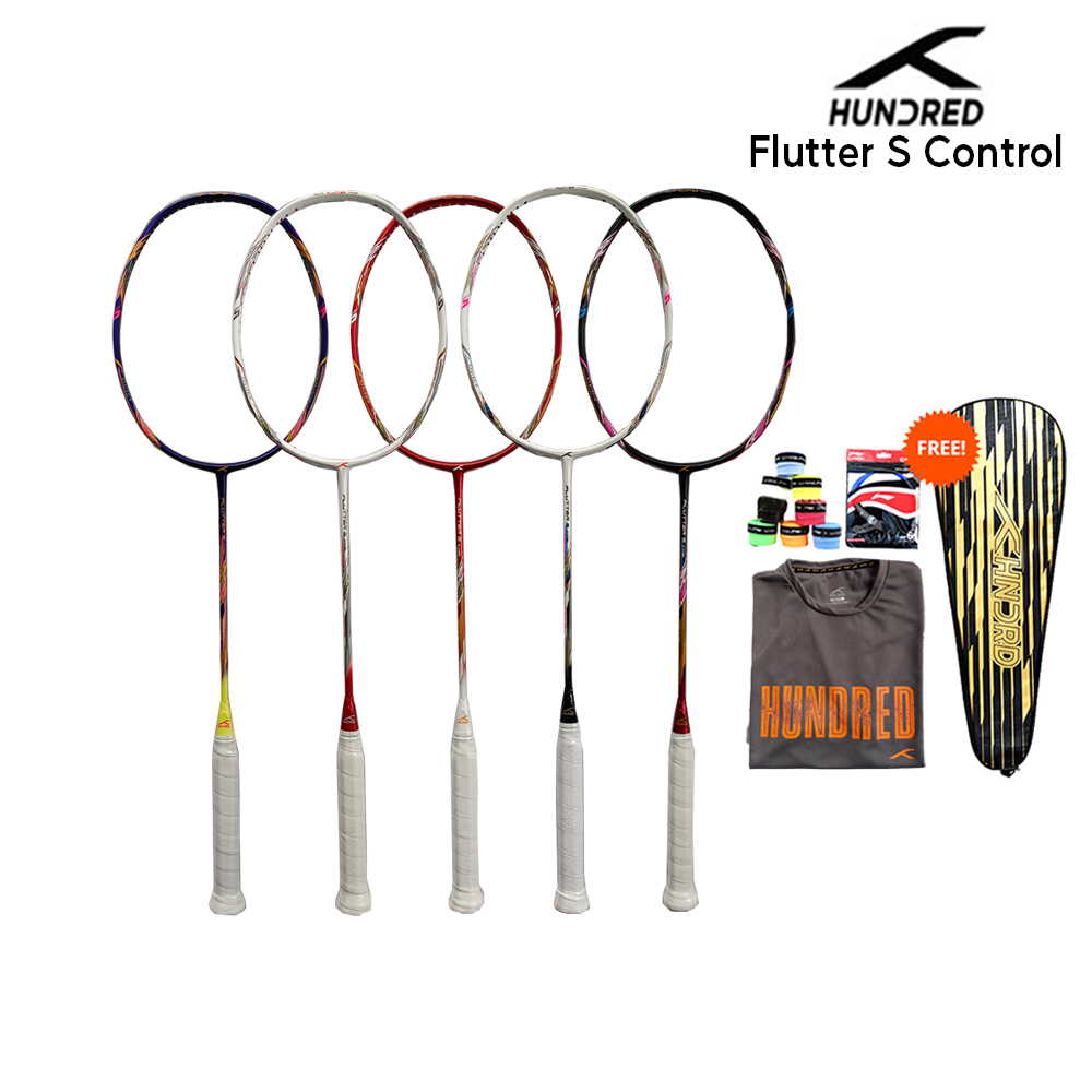 RAKET BADMINTION ORIGINAL HUNDRED FLUTTER S CONTROL