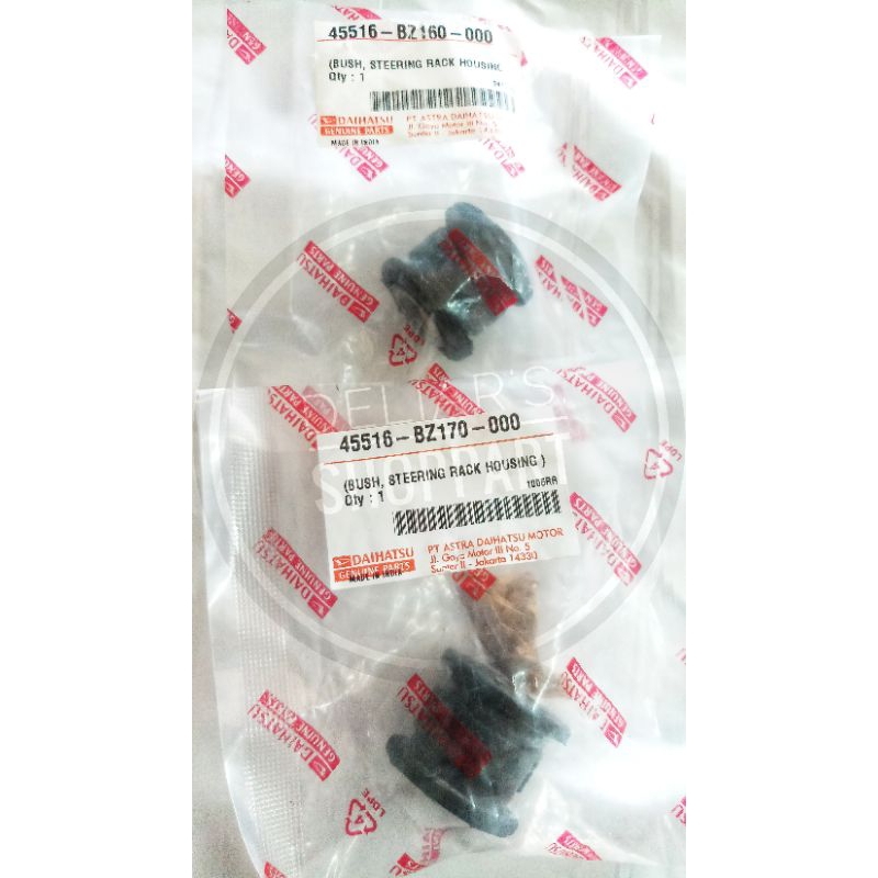 Bush/Bosh Steering Rack/ Racksteer/Rackstir/ Rack Steer Xenia Avanza Grandmax Grand Max Luxio/ Terio