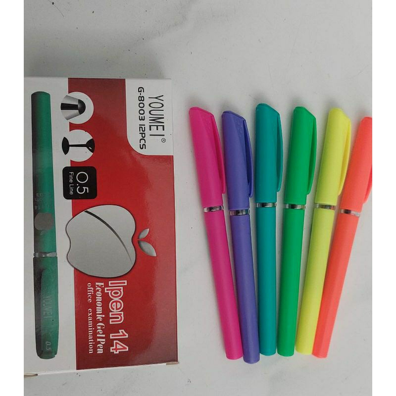

[1 PCS] BALLPOINT YOUMEI IPENX 8003 HITAM GEL PEN