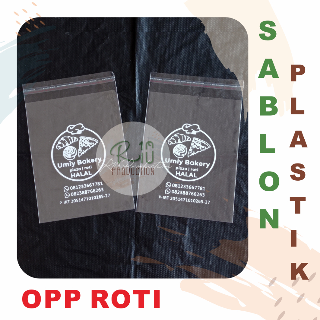 SABLON PLASTIK OPP ROTI