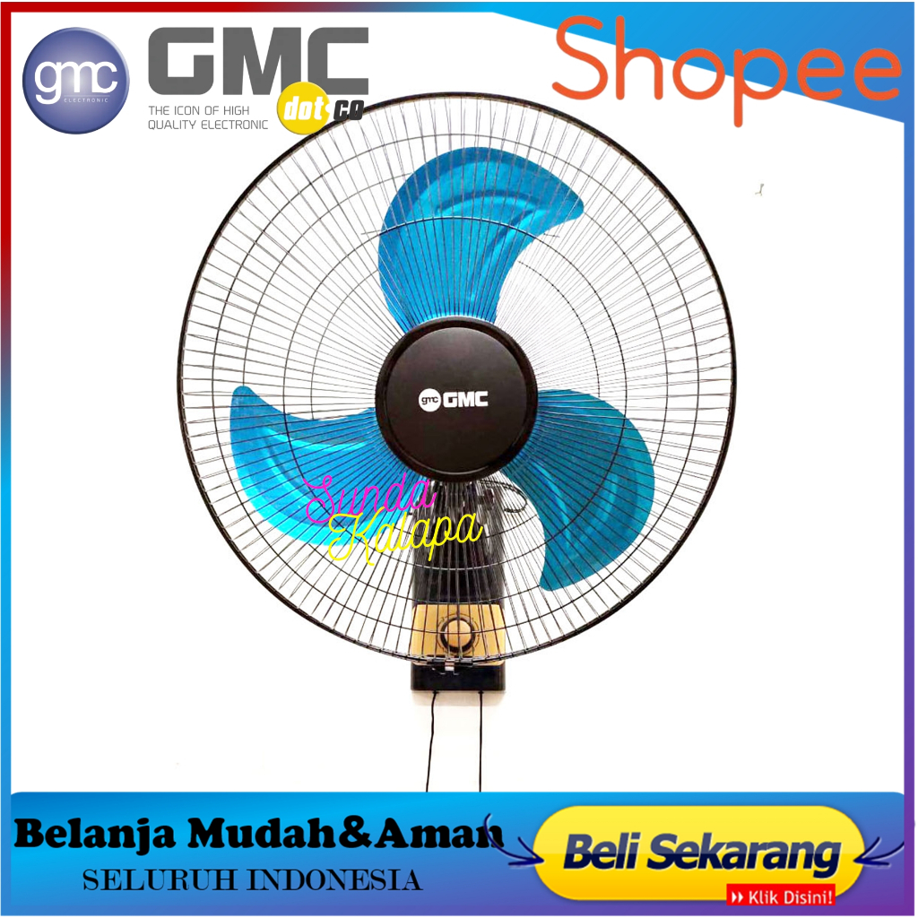 Kipas angin dinding GMC 518 /KIPAS TEMBOK/ Kipas besi 18 / Wall fan GMC 18 (518)