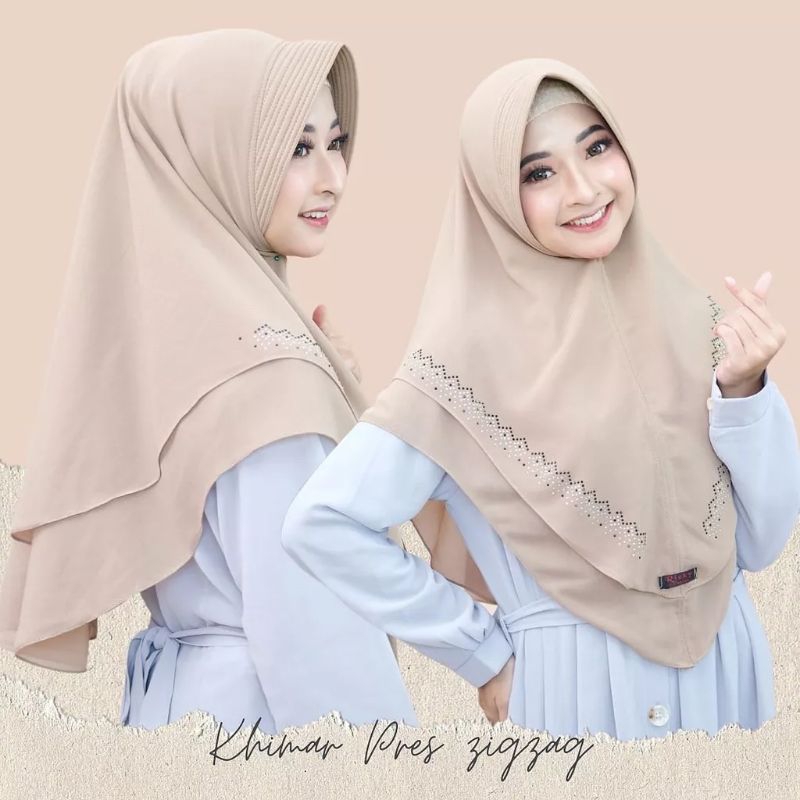 ORI RIZKY COLLECTION/ HIJAB INSTAN CERUTY 2 LAYER HIJAB PAYET WANIITA