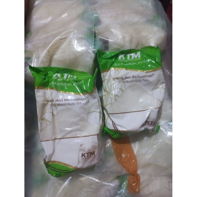 

Gula 1 kg kemasan sama biasa