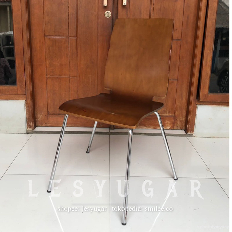 KURSI BANGKU SECOND BEKAS EX RESTO RESTORAN KAYU BESI MURAH