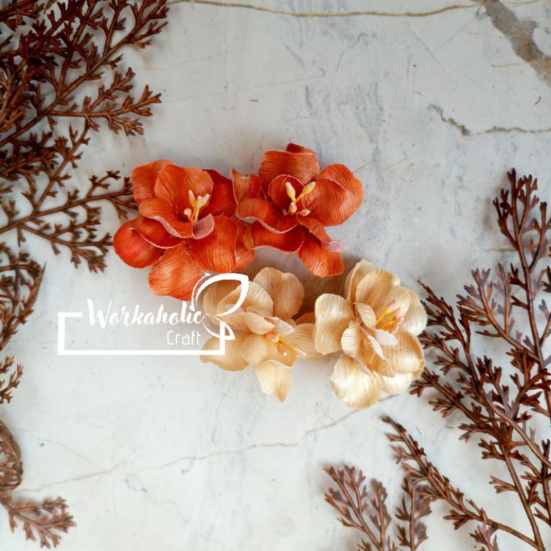 Geranium Bunga klobot jagung bunga rustic bunga kering bahan rustic