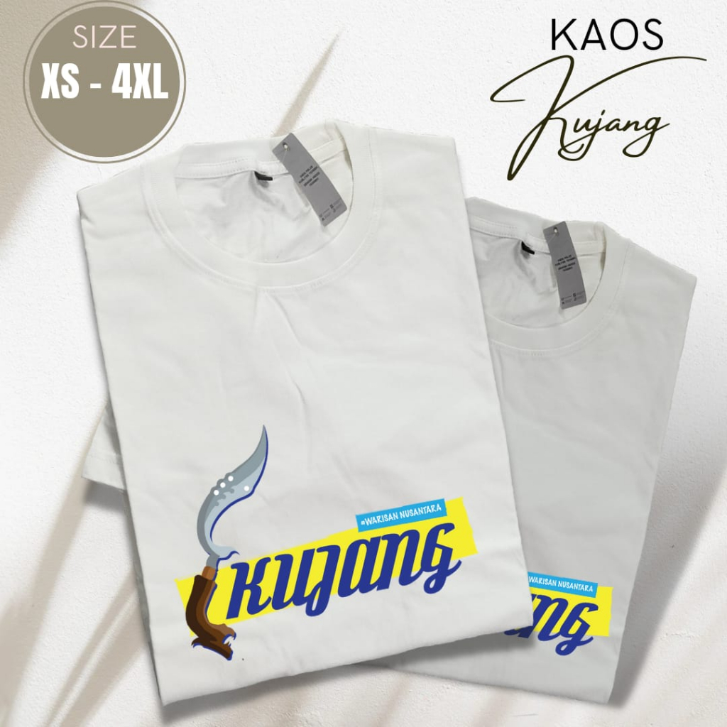 Kaos Kujang Senjata Tradisional Populer Indonesia - Kaos Cowo Cewe Bahan Tebal Combed 20s