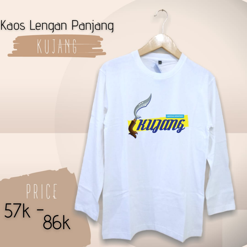 Kaos LP Kujang Senjata Tradisional Populer Indonesia - Kaos Cowo Cewe Bahan Tebal Combed 20s