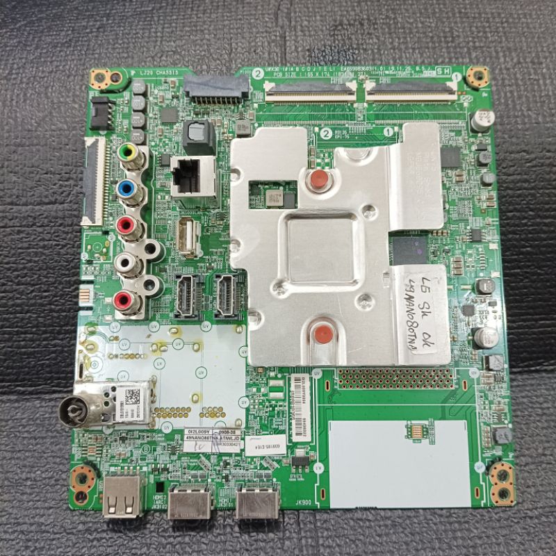 LG 49NANO80TNA SECOND - MB ORI TV LED LG - MAINBOARD - MOTHERBOARD - MENBOARD - MOBO - BOARD - MESIN