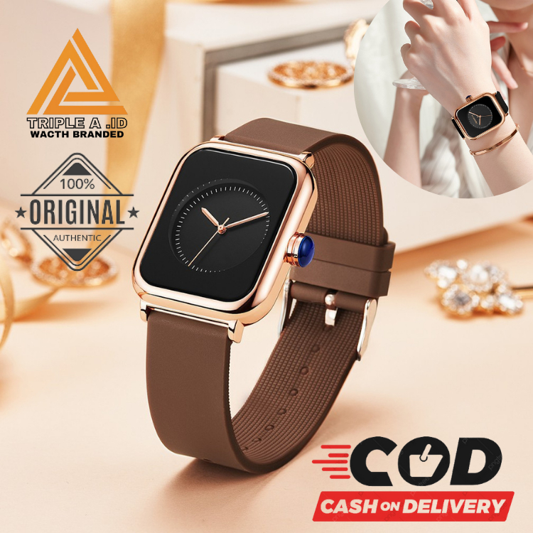 TRIPLE A.ID - ORIGINAL Jam Tangan Cewek Elegan Casual / Jam Tangan Wanita Import / Jam Tangan Ori / 