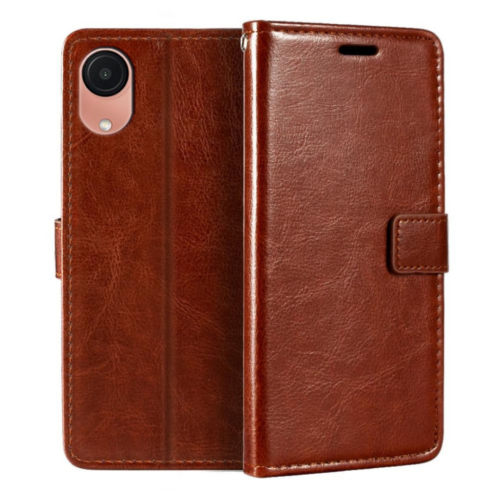 Case SAMSUNG A03 Core Armor Classic Leather Full Cover + Anti Gores Anti Spy/Intip