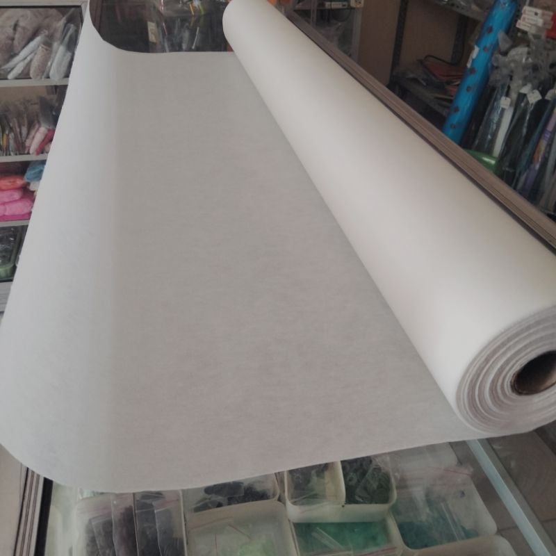 Kain Keras Busa/Kapas Lem 15F & 25F Kain Visilin Lem [ Per Meter]