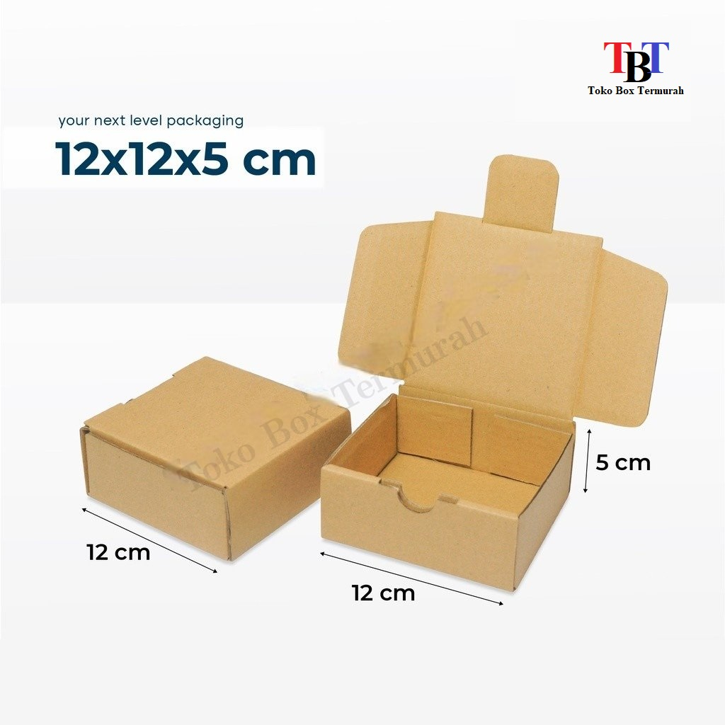 

Box 12X12X5 cm Kardus/Kardusmini/Karduskecil/Boxkecil/Karton/Kartonmini/Kemasan/...